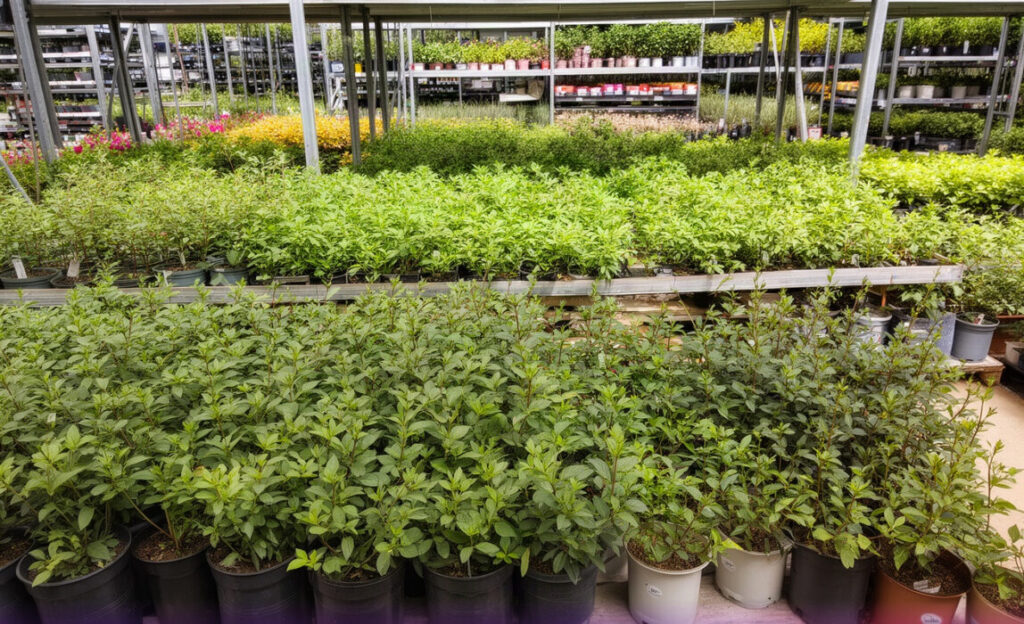 Plants in a nursery