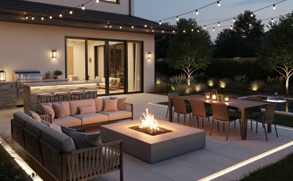 garden entertainment space