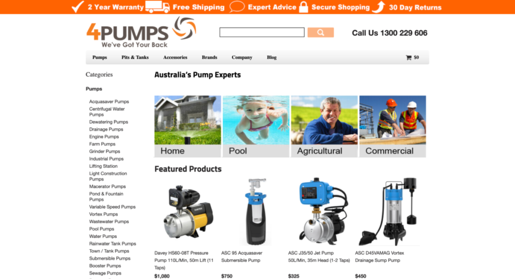 4 Pumps