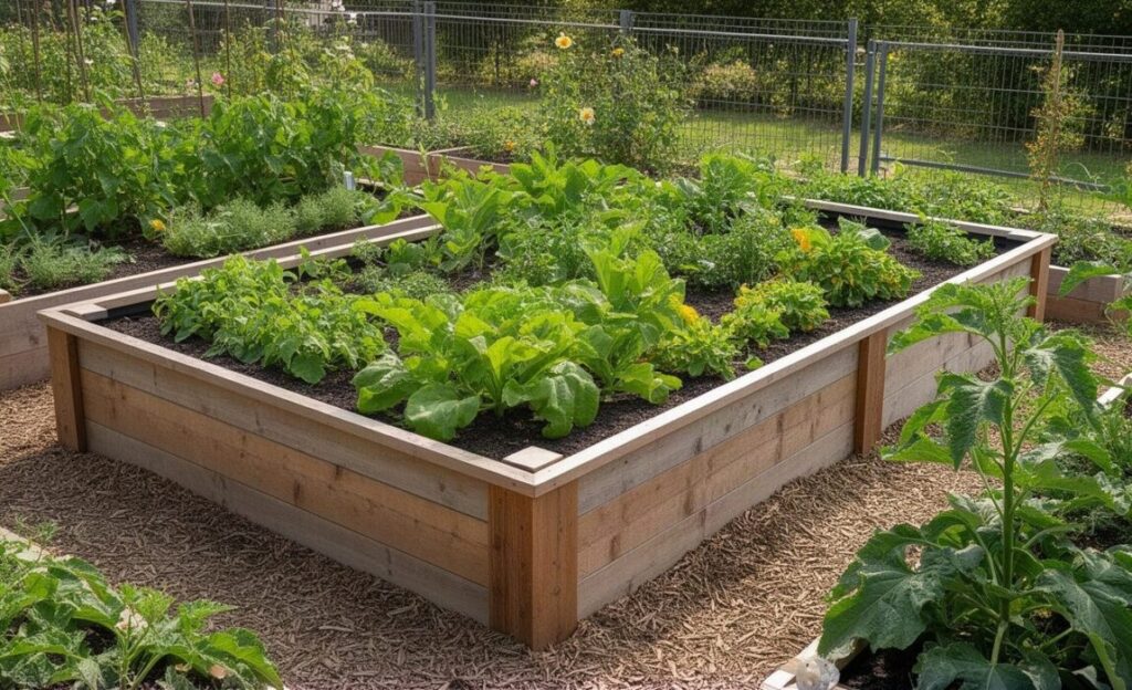 Raised garden beds