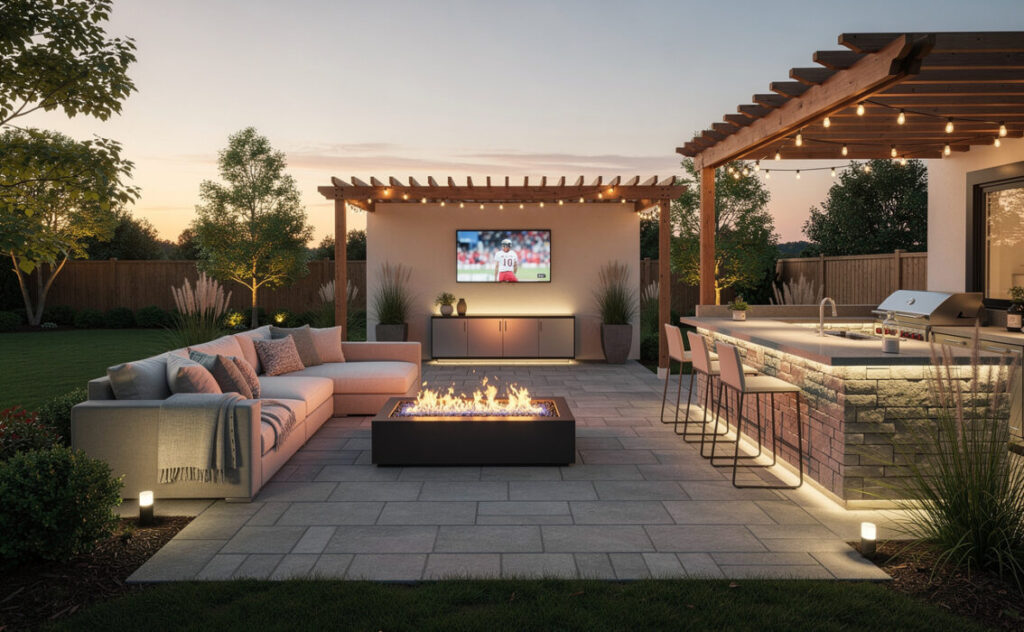garden entertainment space