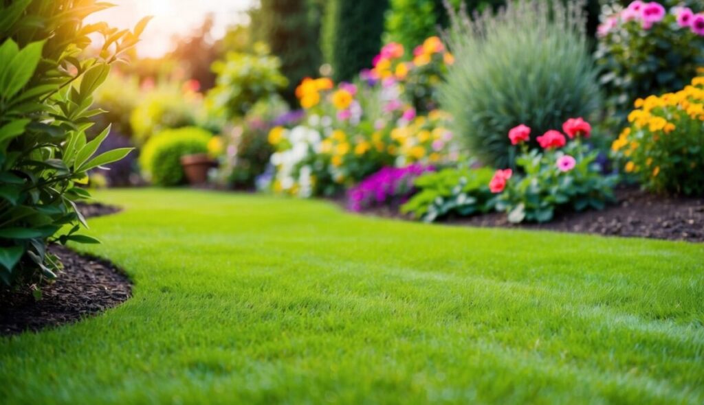 Garden with plants