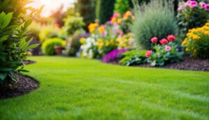 Garden with plants